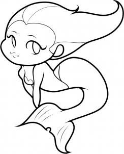 244x302 How To Draw How To Draw A Mermaid For Kids