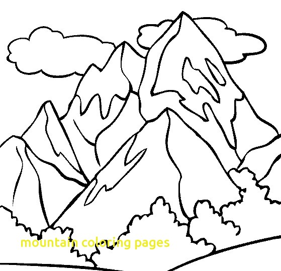 559x539 Mountain Coloring Pages With Mountain Top Coloring Page Amp Coloring