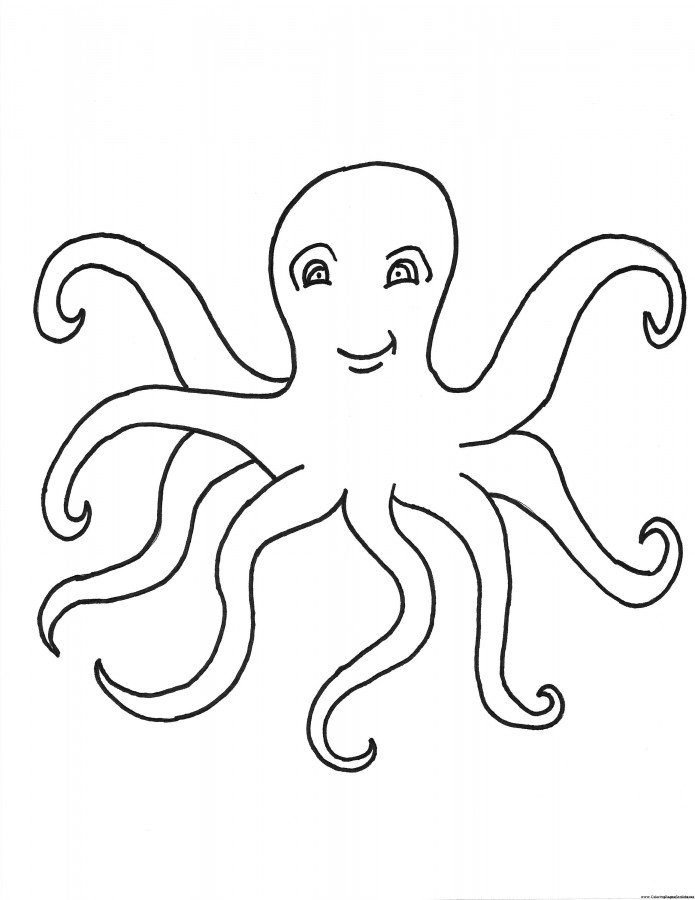 695x900 Octopus Coloring Pages