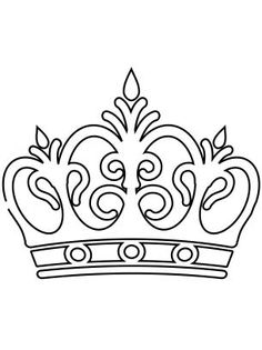 236x315 Tiara Pattern. Use The Printable Outline For Crafts, Creating
