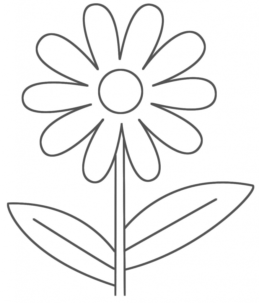 877x1024 Flowers Drawing For Kids Flower Line Drawings Line Drawings