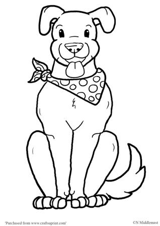 318x449 Drawn Dog Sitting