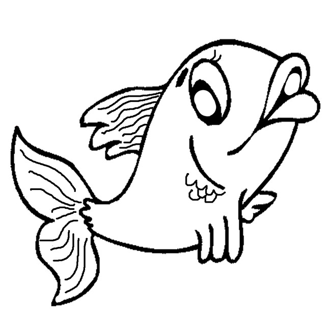 Line Drawing Of Fish at GetDrawings | Free download