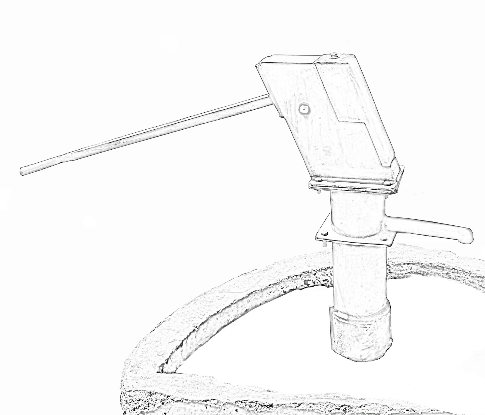1600x1370 Stock Pictures Hand Pump Sketch And Line Drawing