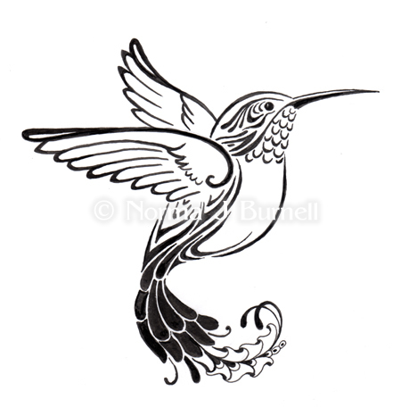 450x466 Fairy Tangles Fairy Tangles Hummingbird Tattoo Designs