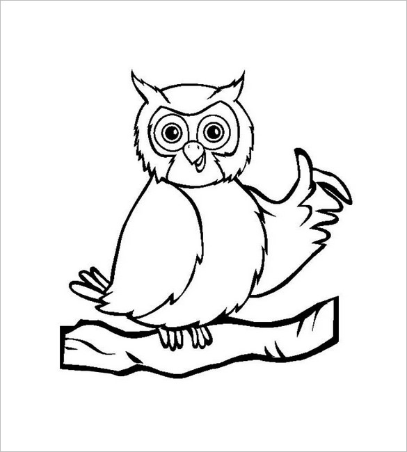 Line Drawing Of Owl at GetDrawings | Free download