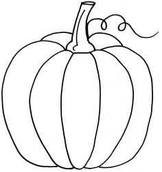 236x250 Pumpkin Coloring Template Colouring In Kids Club Ullswater