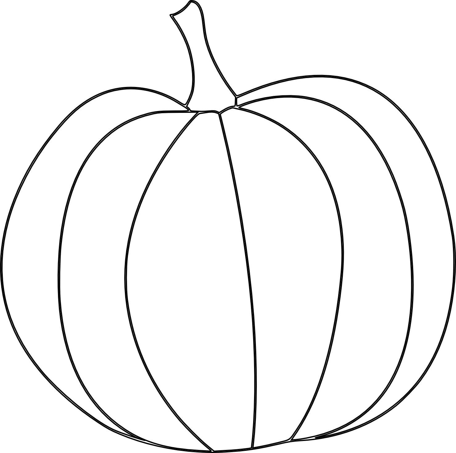 Line Drawing Of Pumpkin at GetDrawings | Free download