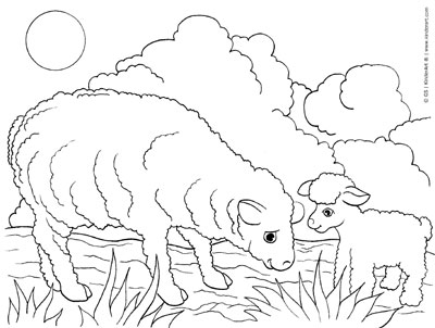 400x302 Sheep And Lamb