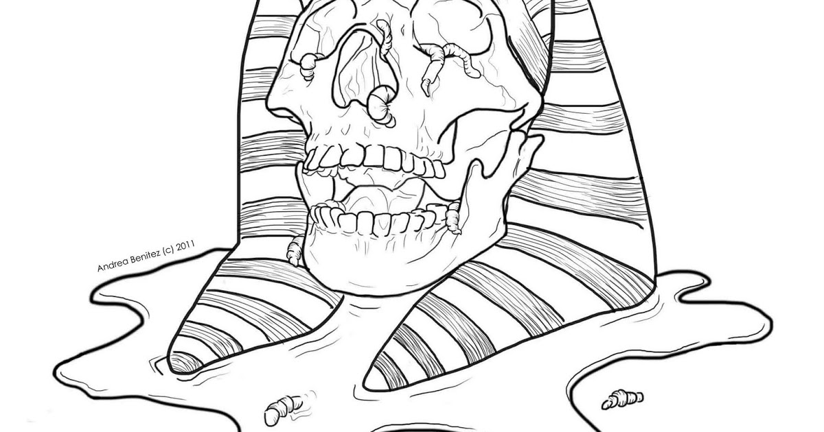 1200x630 Line Drawing Mummy Skull