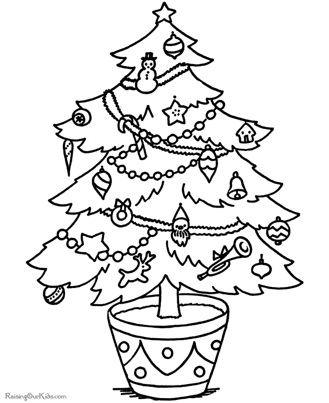 670x820 Christmas Tree Drawing Ideas For Kids