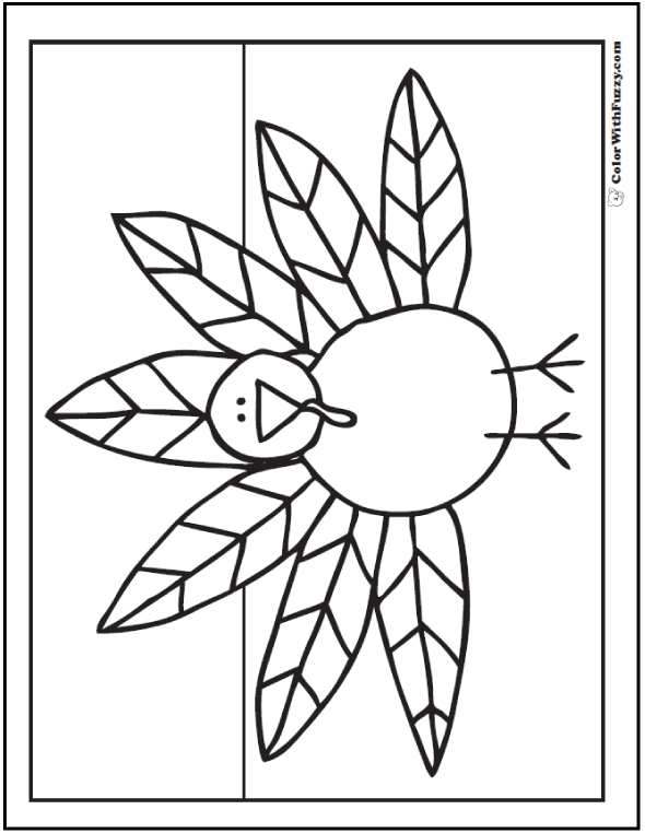590x762 Turkey Coloring Pages Interactive Pdfs