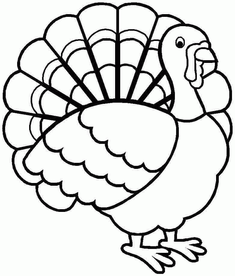 782x917 Turkey Coloring Pages Printable For Preschool