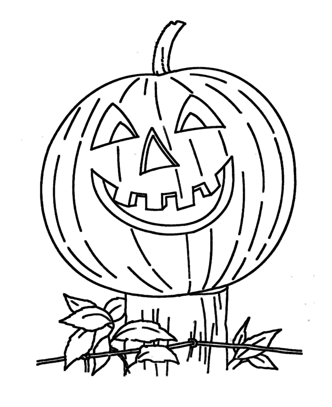 670x820 Drawn Pumpkin Coloring Page Halloween
