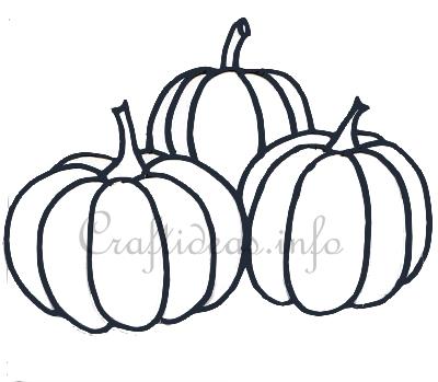 400x349 Free Craft Template For Pumpkins