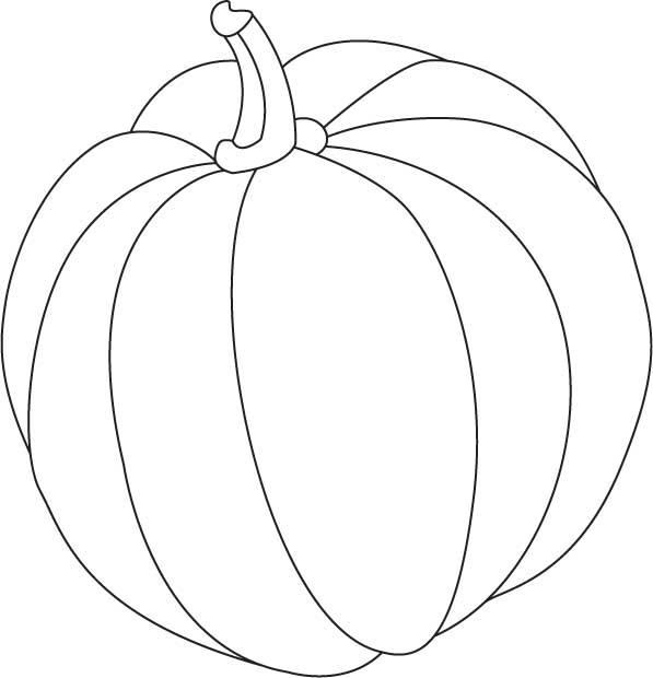 597x620 Large Pumpkin Coloring Pages