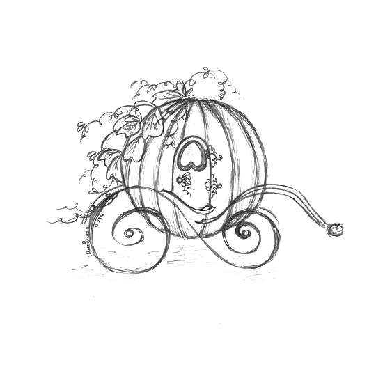 540x540 Cinderella Carriage Drawing Pumpkin Sketch