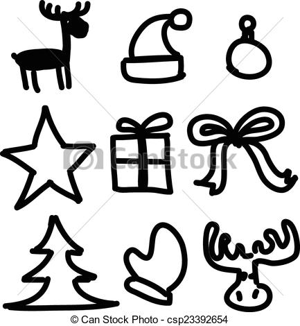 433x470 Simple Christmas Line Drawings Fun For Christmas