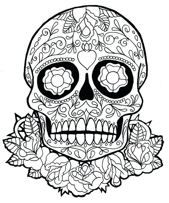 564x674 Coloring Pages Sugar Skulls Sugar Skull Owl Coloring Pages