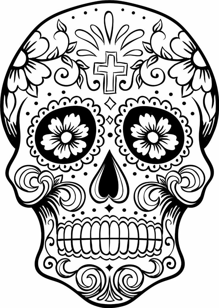 736x1034 Pictures Mexican Skull Drawings,