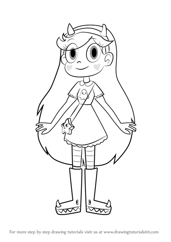 566x800 Learn How To Draw Star Butterfly From Star Vs. The Forces Of Evil