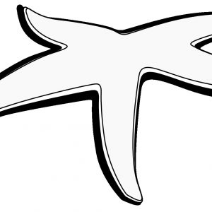 300x300 Coloring Pages Of Sea Stars Copy Starfish Clipart Printable Pencil