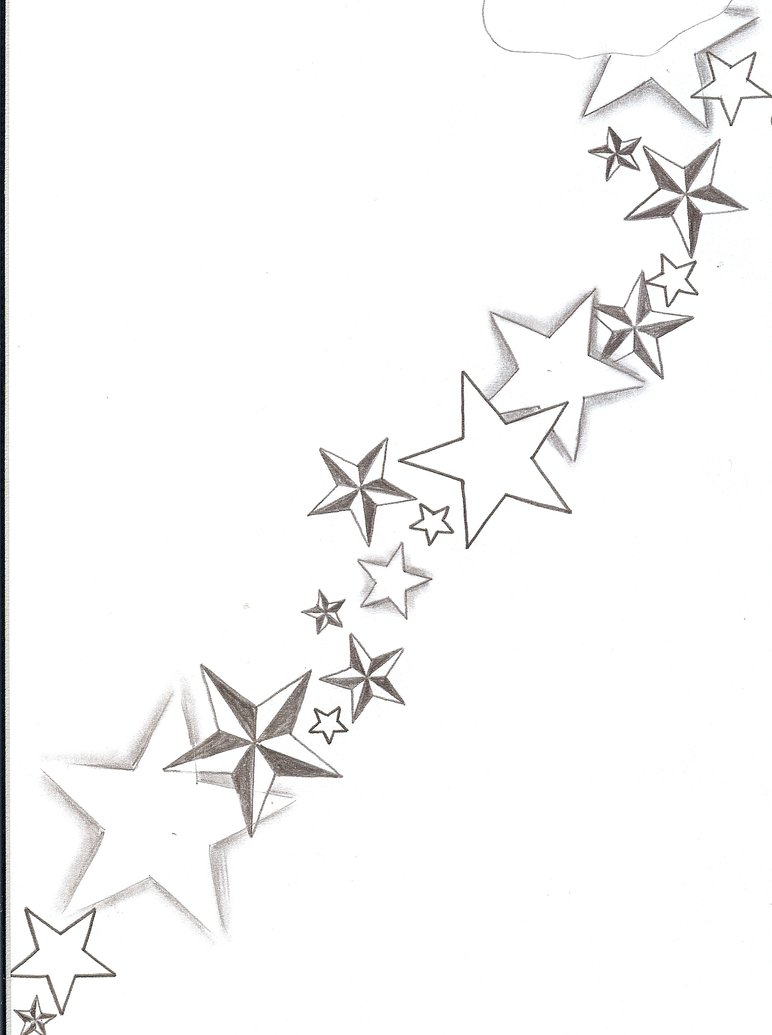 772x1035 Tattoo Flash Stars Shadings By 2face Tattoo