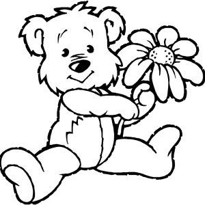300x300 For Kids Download Teddy Bears Coloring Pages 80 About Remodel Line