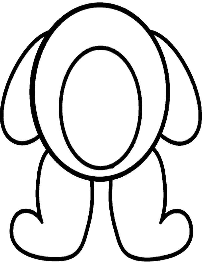 816x1056 Teddy Bear Clipart Stencil