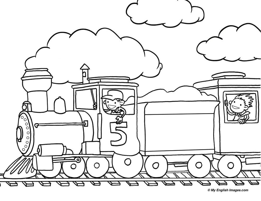 1000x772 Train Outline Line Drawing Painting Kindergarten Worksheet Guide