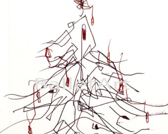 340x270 Christmas Tree Art Etsy