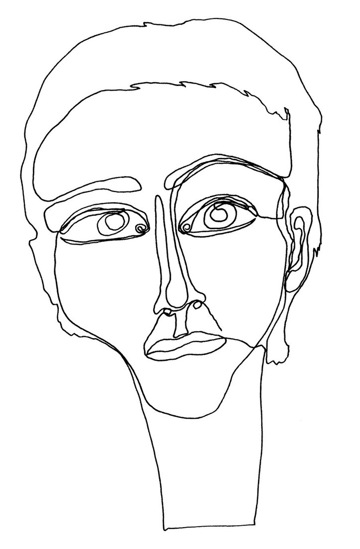 724x1104e Line Face By Marie Posa