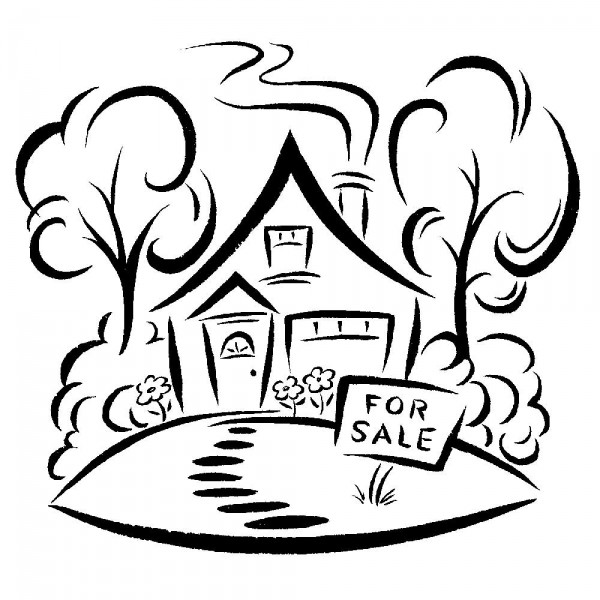 600x600 House Line Art Group