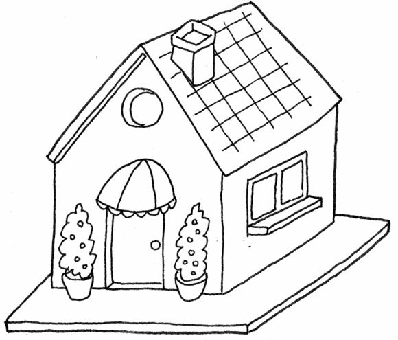 580x495 Parts Of The House. Draw