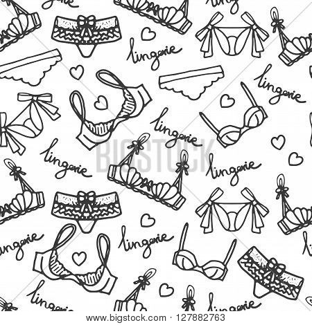 450x470 Lingerie Seamless Pattern. Vector Vector Amp Photo Bigstock