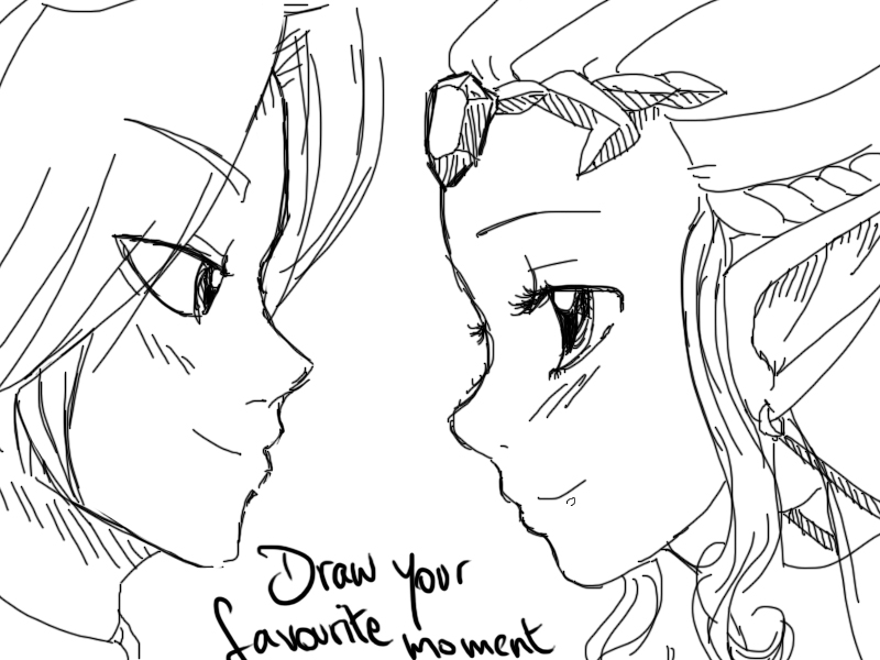 800x600 Link And Zelda By N0xati