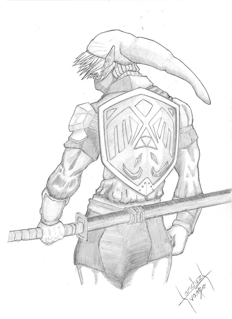 762x1047 The Legend Of Zelda Link With Katana By Ateoestuvoaqui