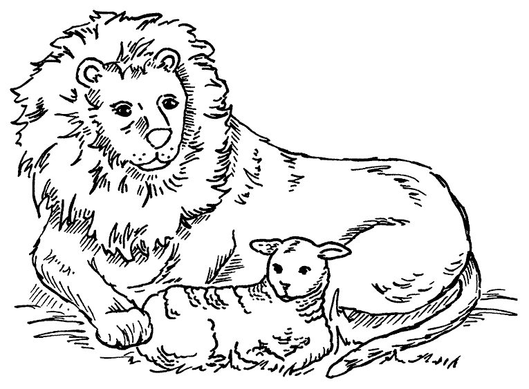 765x563 Lion Amp Lamb Mount Stamp M3 7503j