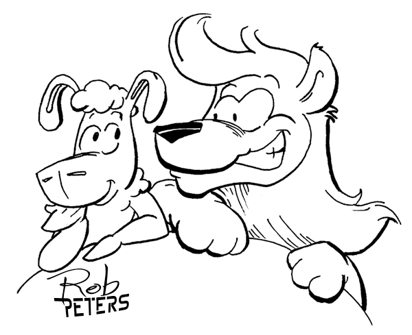 600x489 Daily Drawing Lion And Lamb 18