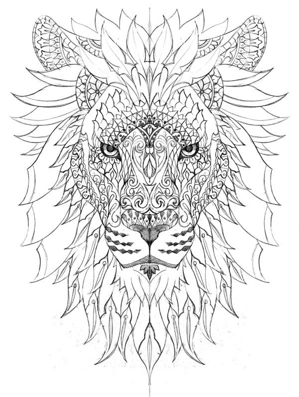 600x797 Lion Color Page Coloring Book Pages Lions, Tatoos