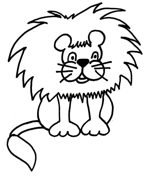 510x618 Lion Black And White Cute Lion Clipart Black And White Free