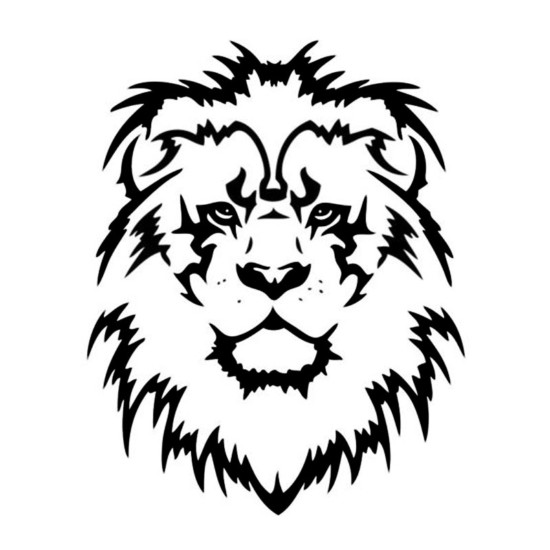 800x800 1113.8cm Lion Head Fashion Car Sticker The King Of Beasts Car
