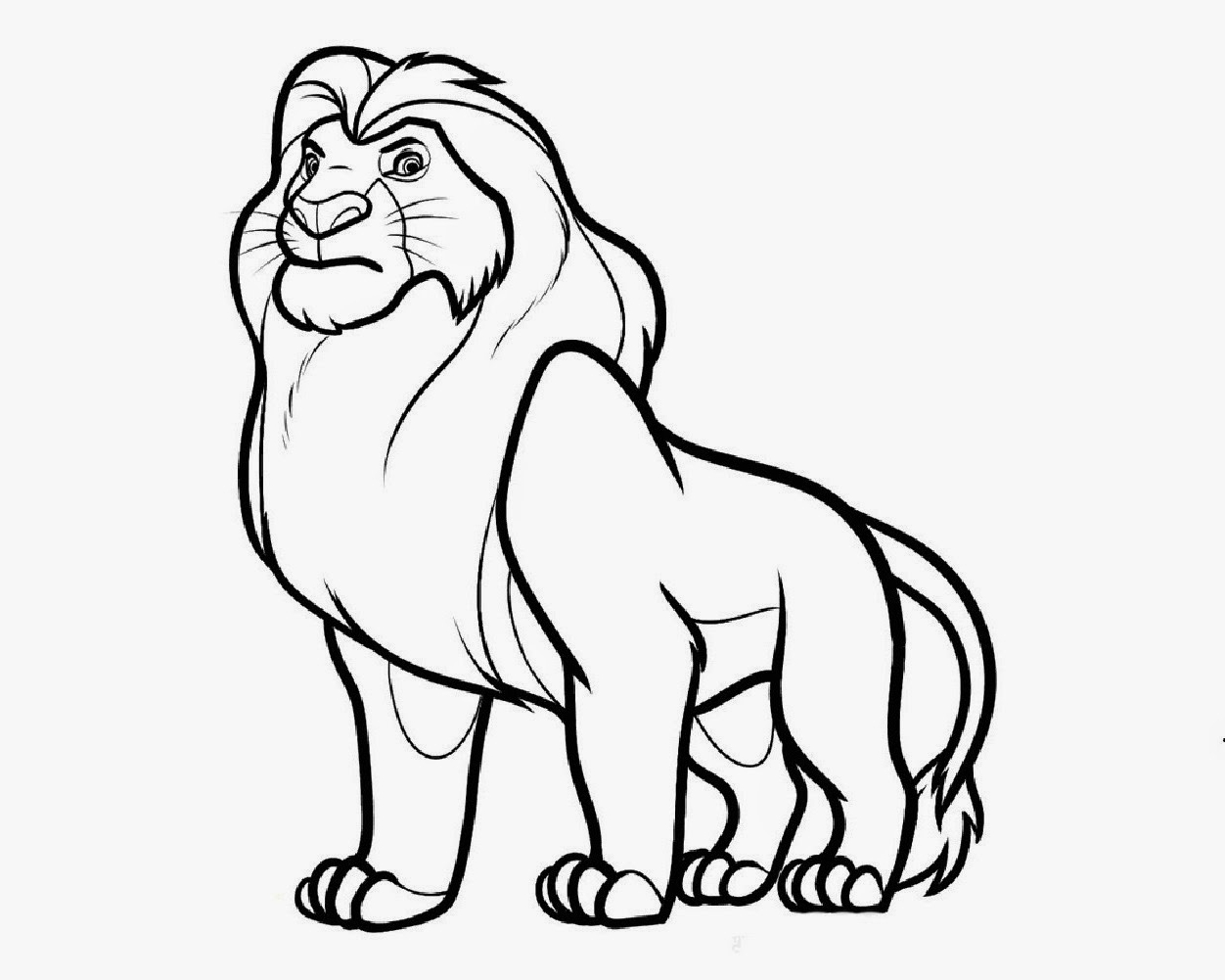 1252x1001 Colour Drawing Free Wallpaper Disney Cartoon The Lion King