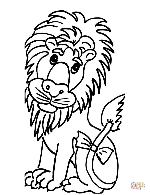612x792 Cute Lion Coloring Page Free Printable Coloring Pages