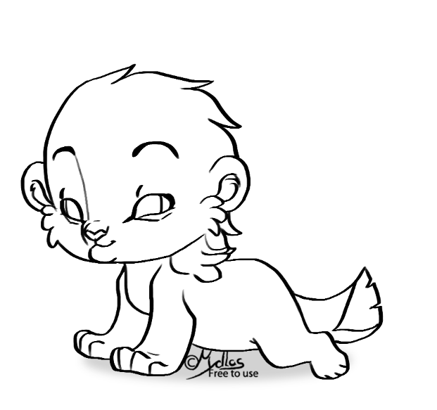 621x583 Free Lion Cub Base By Mydlas