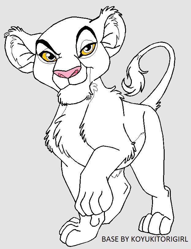 623x813 Lion Cub Base . By Koyukitorigirl