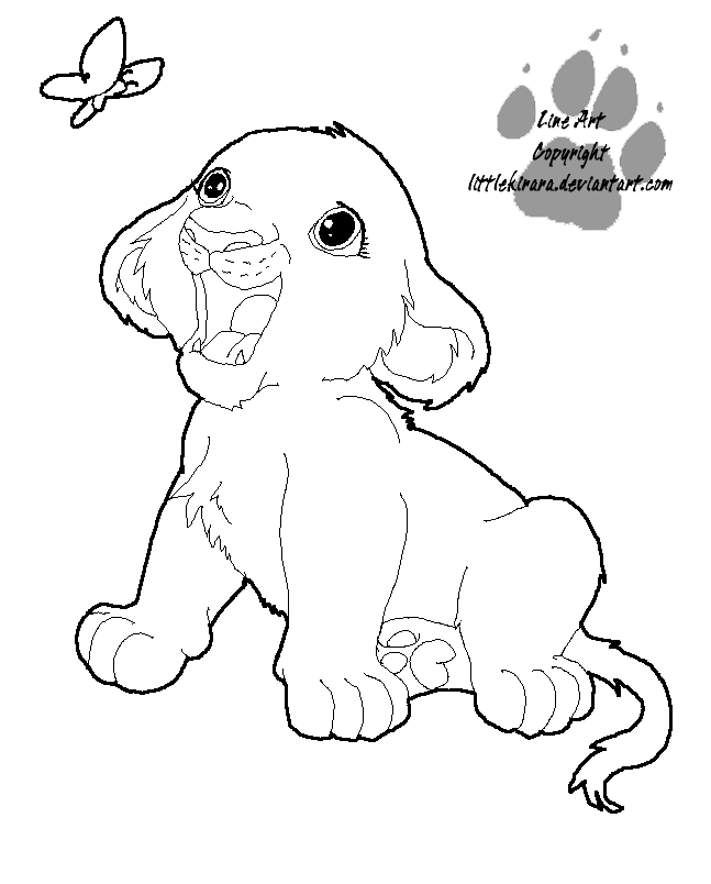 647x804 Cub Line Art By Littlekirara