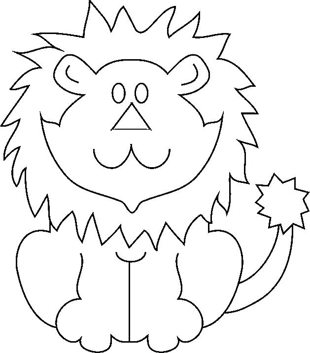 629x716 Coloring Page Lion Creation The Lion Lion Color By Number Page