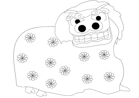 480x339 Lion Dance Coloring Page Free Printable Coloring Pages