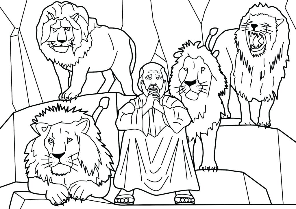 1024x723 Daniel Coloring Pages Bible Story Coloring Pages In The Lions Den